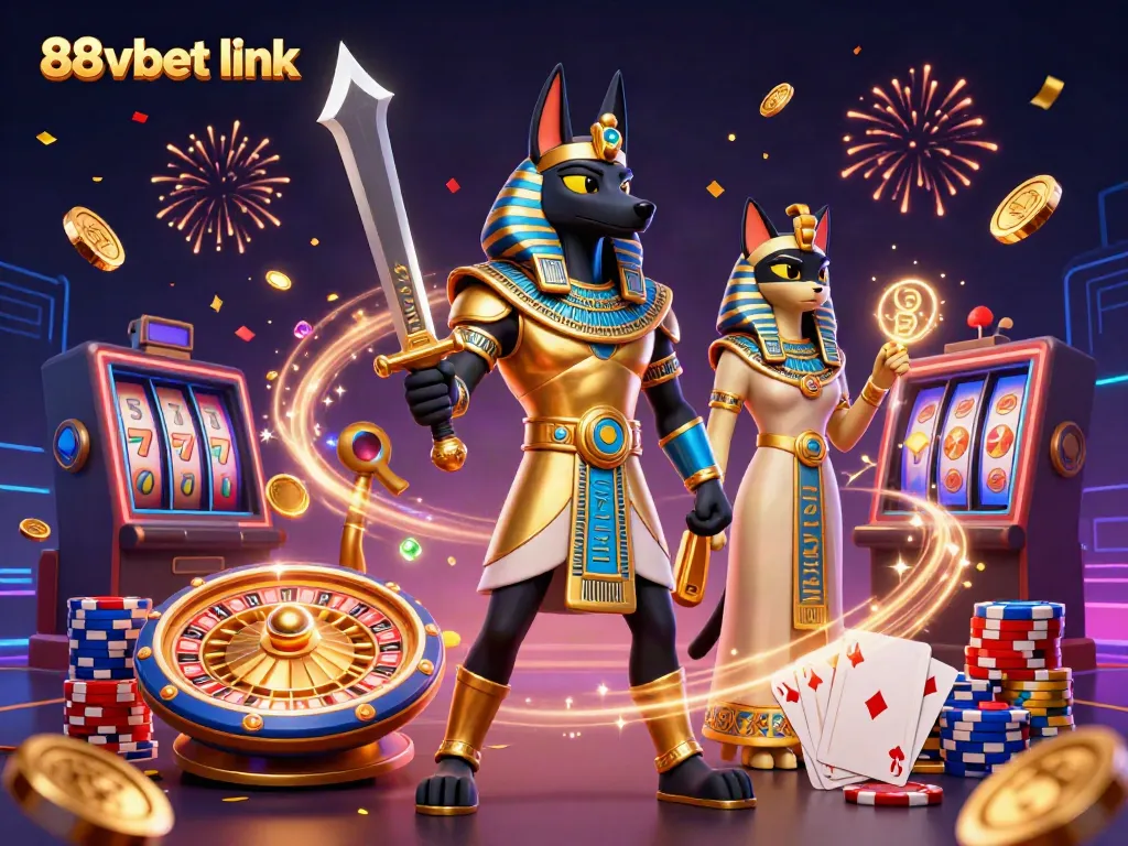 Experience the excitement of the 88vbet link with Anubis and Bastet in dynamic casino action.