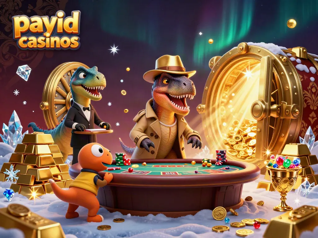 Experience the thrill of payid casinos with our dynamite illustration of animated characters in action.