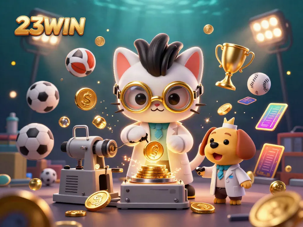 Experience excitement with 23WIN featuring dynamic gaming elements and vivid cartoon characters.