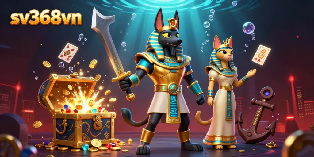 Win big at sv368vn with Anubis and Bastet in a dynamic casino adventure.