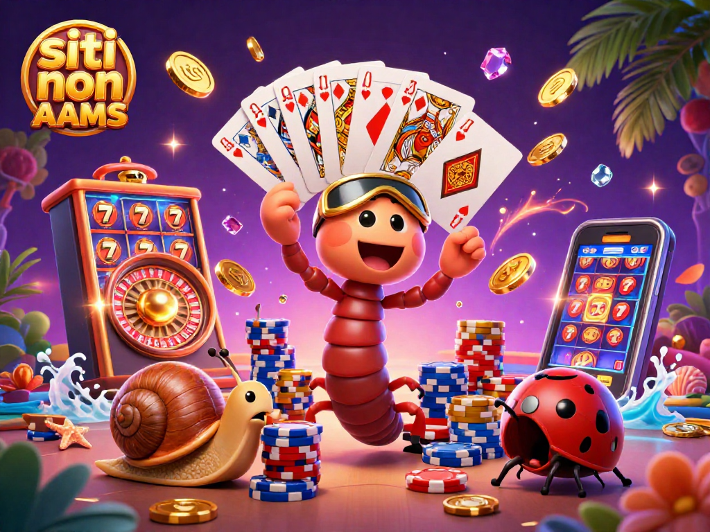 Gioca sui siti non AAMS con un millipede dealer e una lumaca high-roller tra chip e monete d'oro.