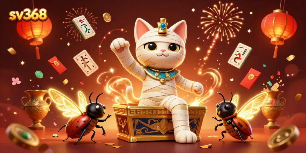 Experience exhilarating wins at sv368 with the Egyptian mummy cat and golden treasures in a lavish casino.